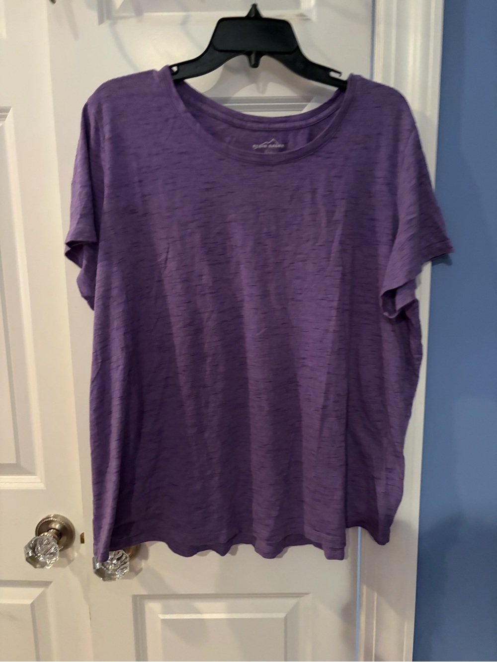 Eddie Bauer Purple Short Sleeve Crewneck Tee-Size 3X